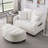 Chenille 2-seater Sofa, Double Sofa Chaise Longue-1827338637