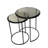Alga Glass Top Nesting Tables
