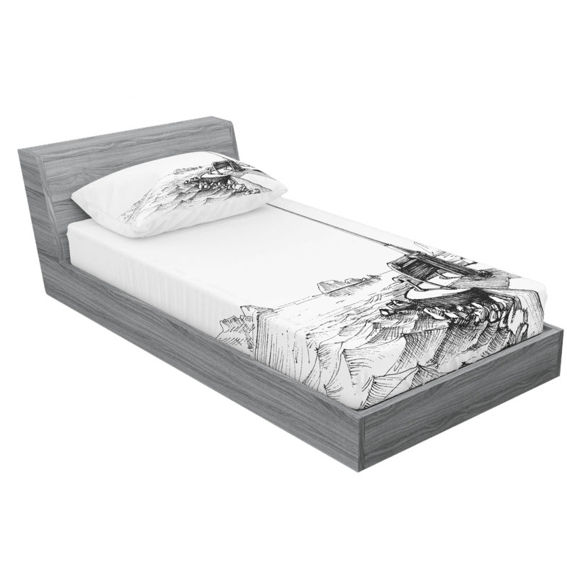 Microfiber Sheet Set, Twin XL Sheet Set with Fitted Sheet