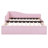 Upholstered L-Shaped Daybed With Pop Up Trundle