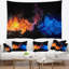 Tapisserie de feu bleu et rouge-28483562