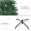 7' Tall Unlit Slim Fir Artificial Christmas Tree