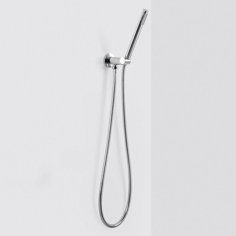 Metro 2-3 Way Thermostatic Trim Complete Shower Set - Wall Mount - 8" Brass, Polished Chrome
