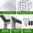 8X10 FT Polycarbonate Walk-In Greenhouse, Aluminum Frame-128769450