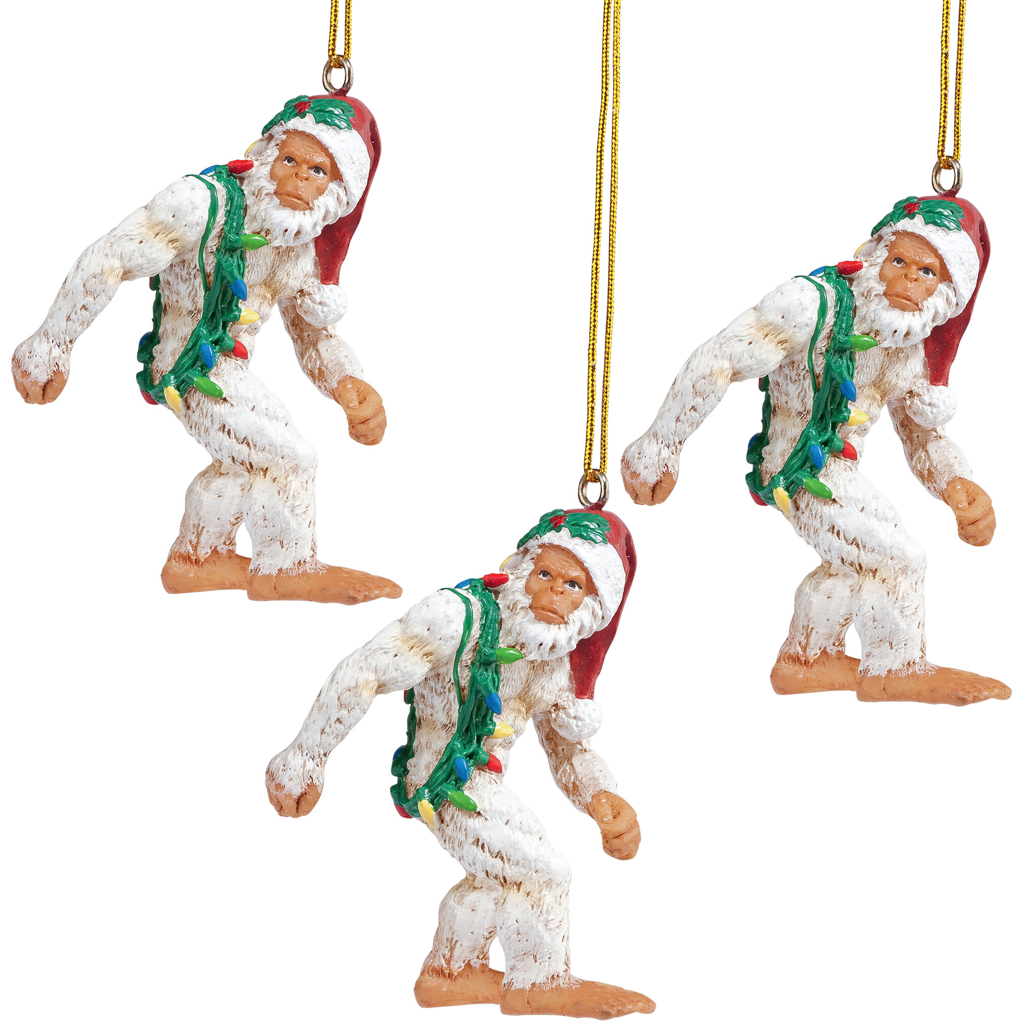 Yeti Holiday Ornament Ceramic Yeti Abominable Snowman Christmas