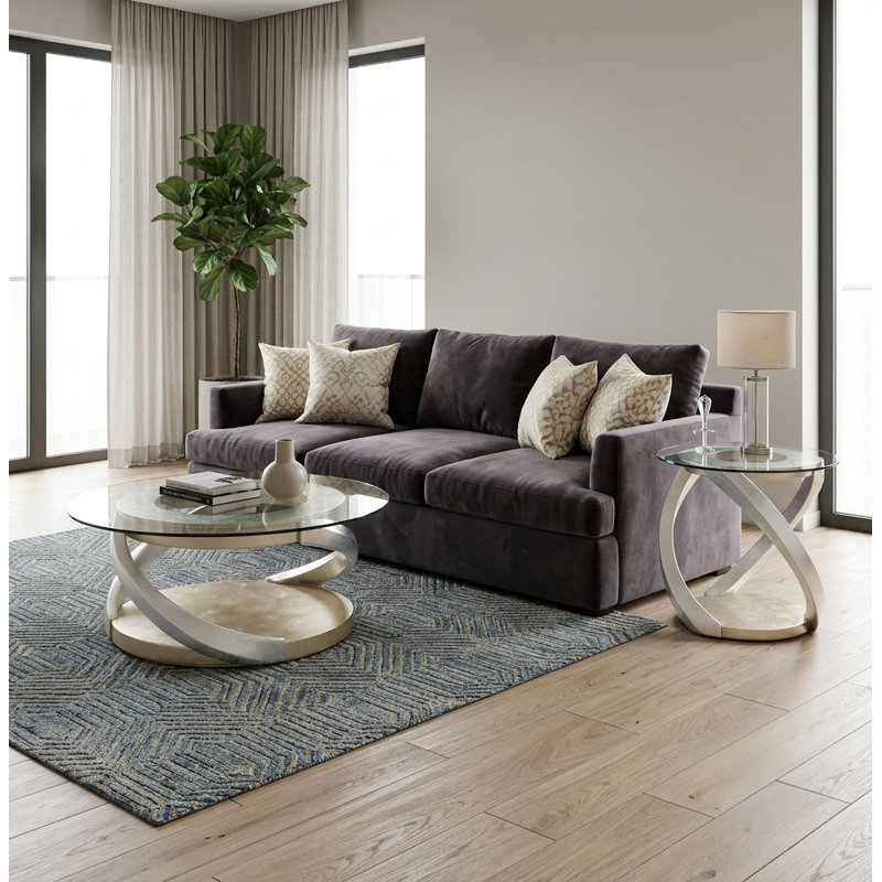 Glass End Table