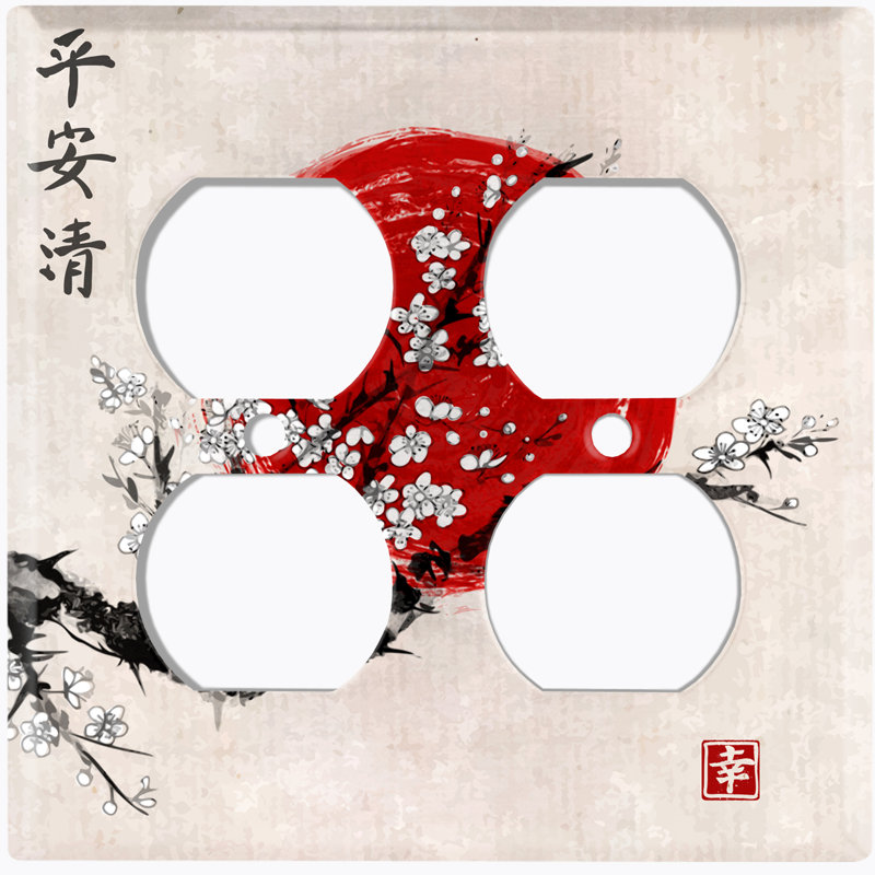 Plaque murale Sakura Blossom Tree Leaves