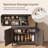 2 Door Accent Cabinet with drawer divider Cassiana-1398661814