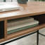 Bureau en L, finition brune