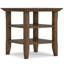 Table de bout transitionnelle en bois massif de 19 po avec 2 tablettes ouvertes Acadian-1063236909-1063236904