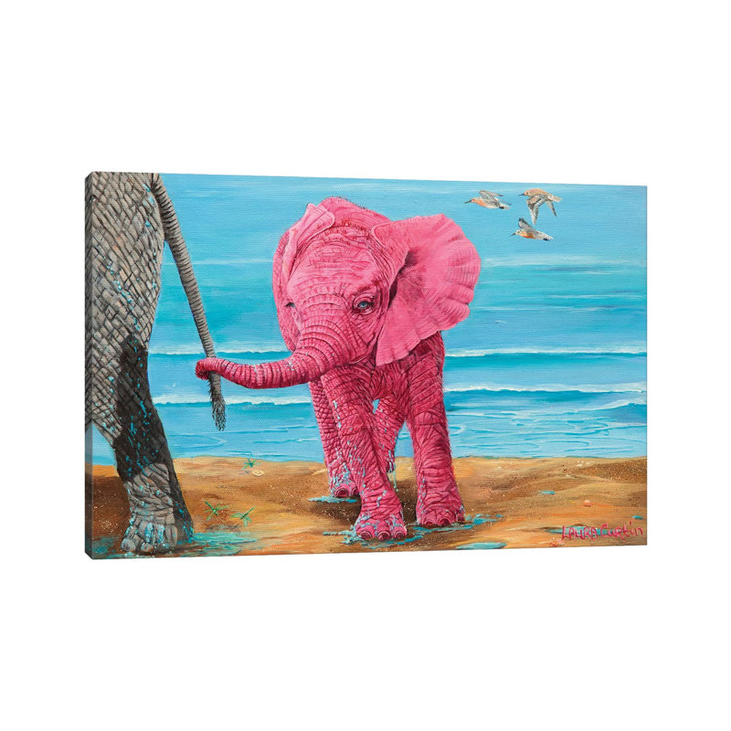 Tails I Win by Laura Curtin - Wrapped Canvas Gallery-Wrapped Canvas Giclée, 66.04 cm H x 45.72 cm W x 1.91 cm D