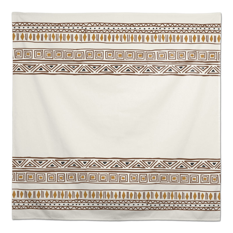 Nappe rayée en polyester, L 58 po x l 58 po