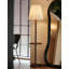 Lampe sur pied avec colonne et table d'appoint Traditional