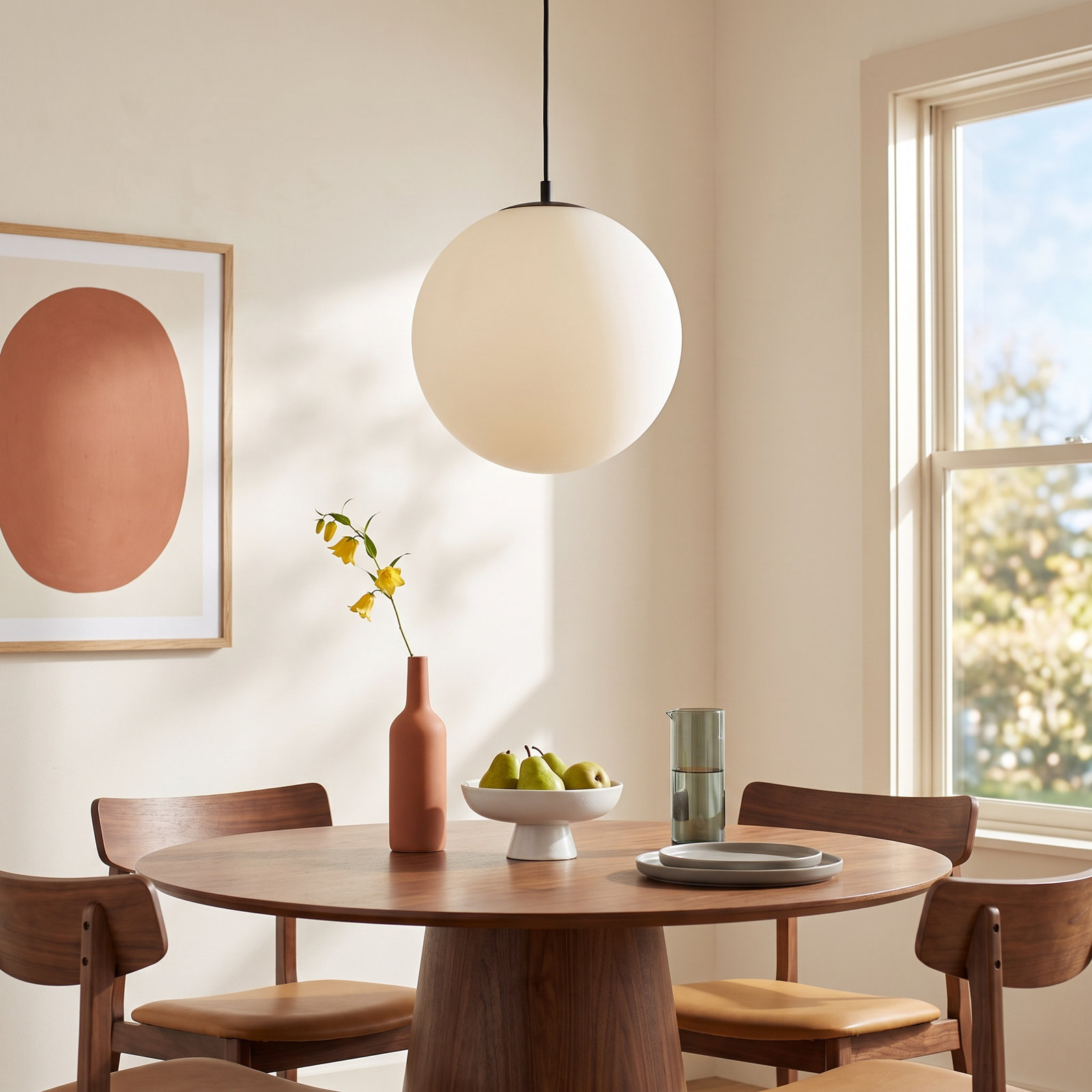 Isabell Dimmable Single Light Pendant, 15 W, 134.25" H x 11.88" W x 11.88" D