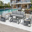 Ensemble de conversation de patio 4 pièces toutes saisons-1166183883