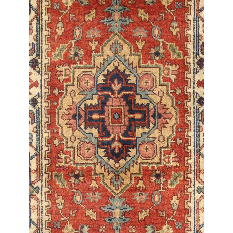 Oriental Area Rug in Rust, Runner 2'8" x 10'
