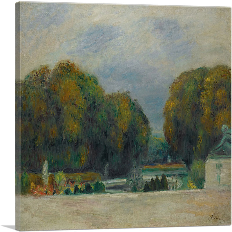 «Versailles 1905» par Pierre-Auguste Renoir, reproduction d'art sur toile tendue, H 12 po x l 12 po x P 1,5 po