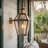 Bourbon Street Style 21” Standard Bracket Electric Copper Lantern with Tempered Glass-2069153267