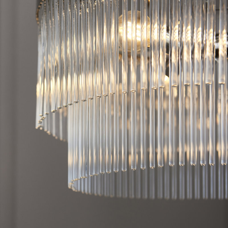 Geira 5 - Light Unique/Statement Chandelier, Bright Nickel