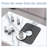 2 Pack Silicone Sink Protector Mats 13.16X11.8 Inch, Heat Resistant Non-Slip Sink Liners With Center Drain For Kitchen & Bathroom Sinks