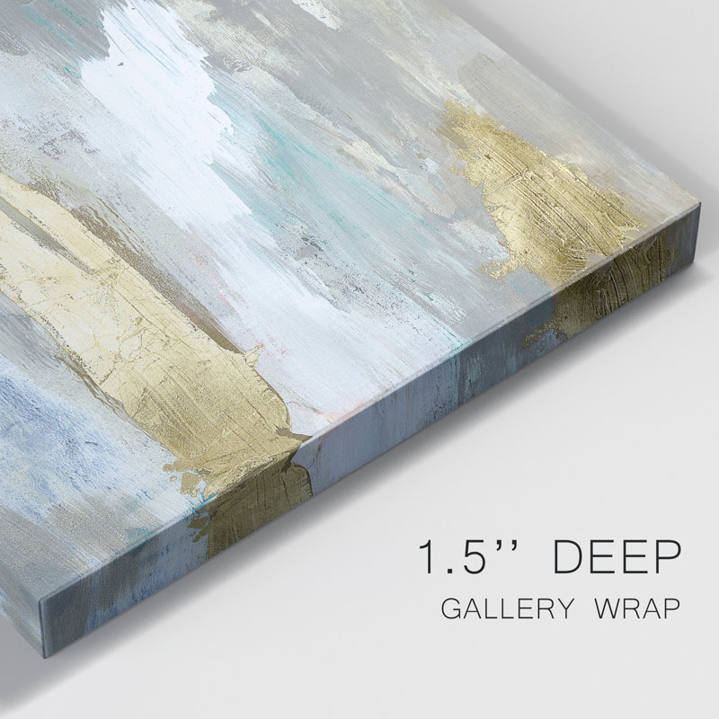 «Textured Neutrals & Gold II», reproduction sur toile tendue, H 36 po x l 24 po x P 1 po
