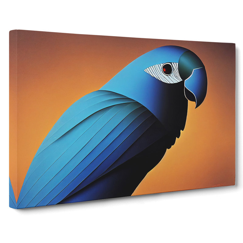 The Blooming Parrot - Wrapped Canvas, 35cm H x 50cm W x 3cm D