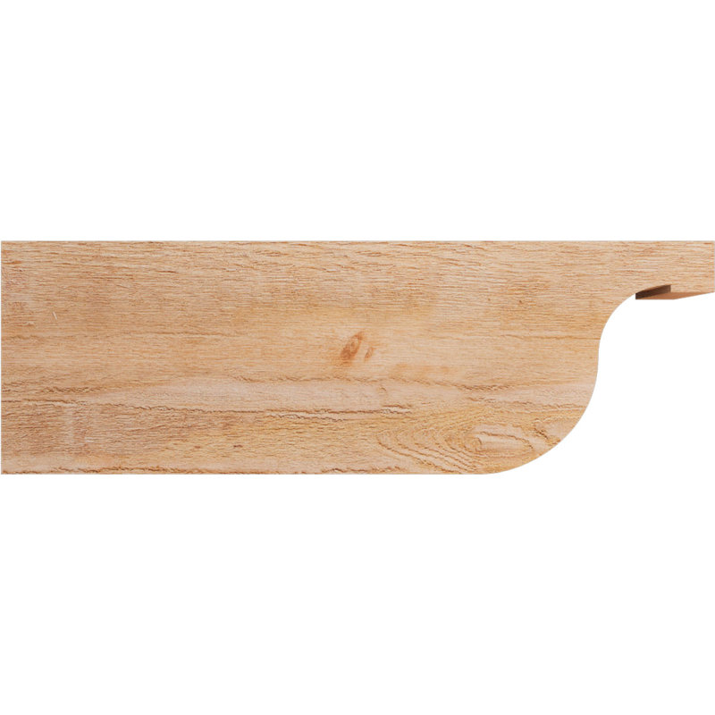 Queue de chevron Del Monte, Cèdre rouge de l'Ouest, 12"H x 4"W x 36"L