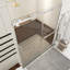 Porte de douche à porte coulissante simple l 56 po x l 60 po x H 72 po-108804975