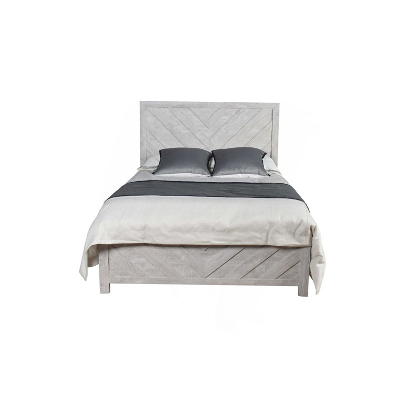 Grand lit de style moderne en bois