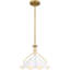 Capus 1-Light Aged Brass Pendant Light