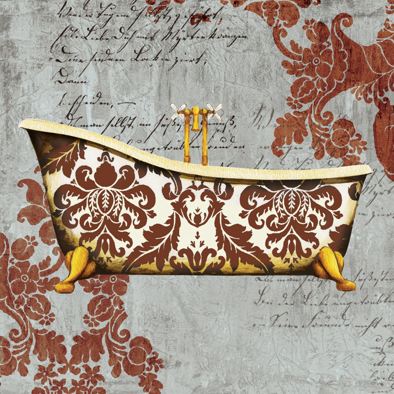 Foil Tub 1 Piece Wrapped Canvas Painting, 91cm H x 91cm W x 3.8cm D