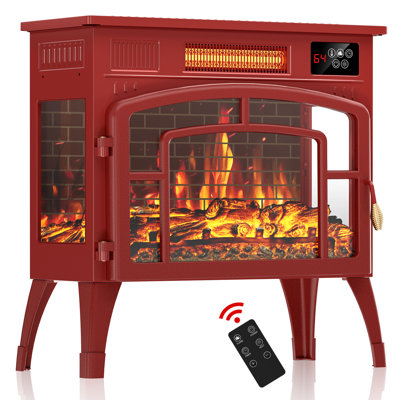 23" Freestanding Electric Fireplace Stove