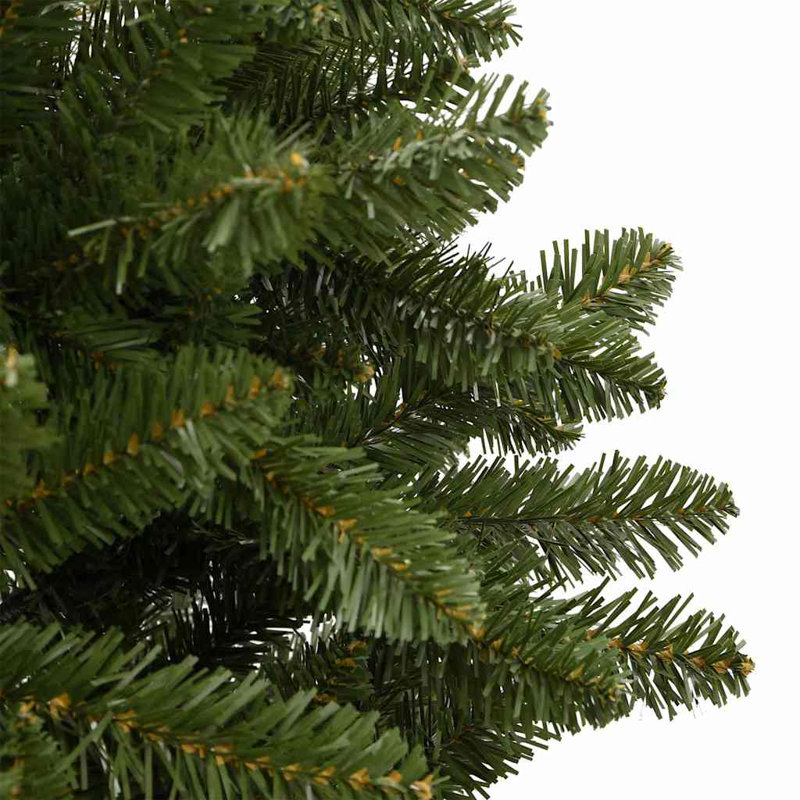 Artificial Christmas Tree with Stand Green PVC and Metal, 9.84 ft