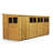 Modular Pent Garden Shed  16X6 With Windows