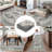 Medallion Machine Washable Rug with Rubber Backing for Living Room Non-Slip Area Rug Easy-Cleaning Vintage Floor Carpet for Bedroom Dining Room Office Playroom Nursery-1890938386