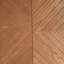 Table basse moderne carrée 31,5 po pour le salon, plateau en grain de bois brun et base noire, table d'appoint de style maison de campagne de style Mid-Century