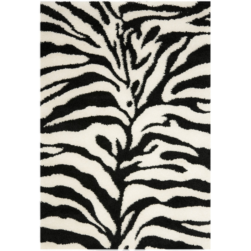 Coltun Shag Performance Animal Print Rug, Rectangle 3'3" x 5'3"