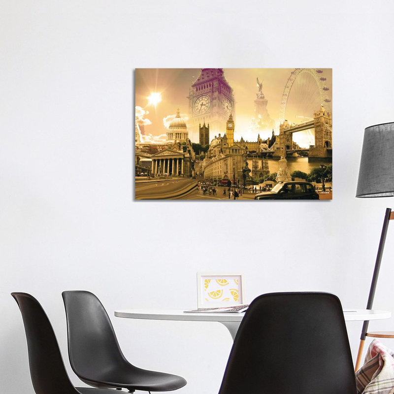 London Highlights 1 Piece Wrapped Canvas Wall Art, 101.6 cm H x 66.04 cm W x 3.175 cm D