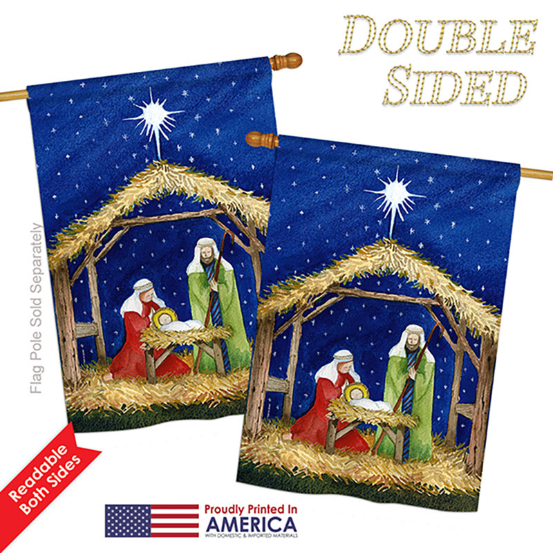 Drapeau de maison en polyester 40 x 28 po Cardew