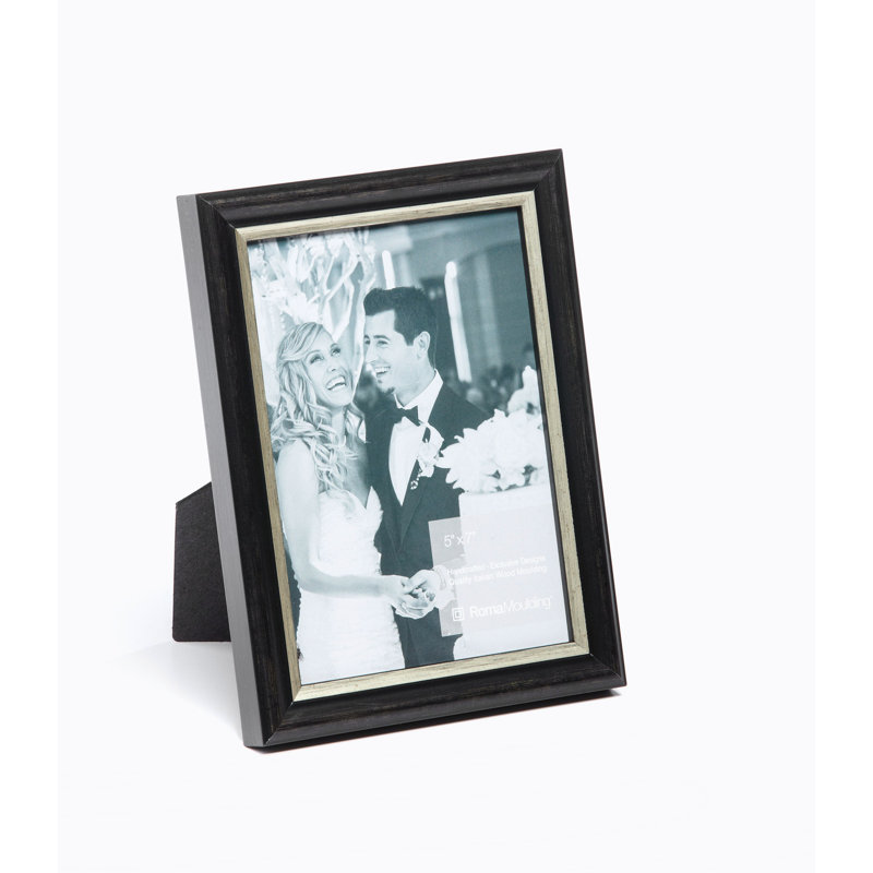 Cadre photo unique en bois Pays-Bas, 5 po x 7 po, Étain