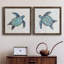 Bubble Blue Turtle I - ensemble de 2 peintures sur toile encadrées-1146726248-1146726254