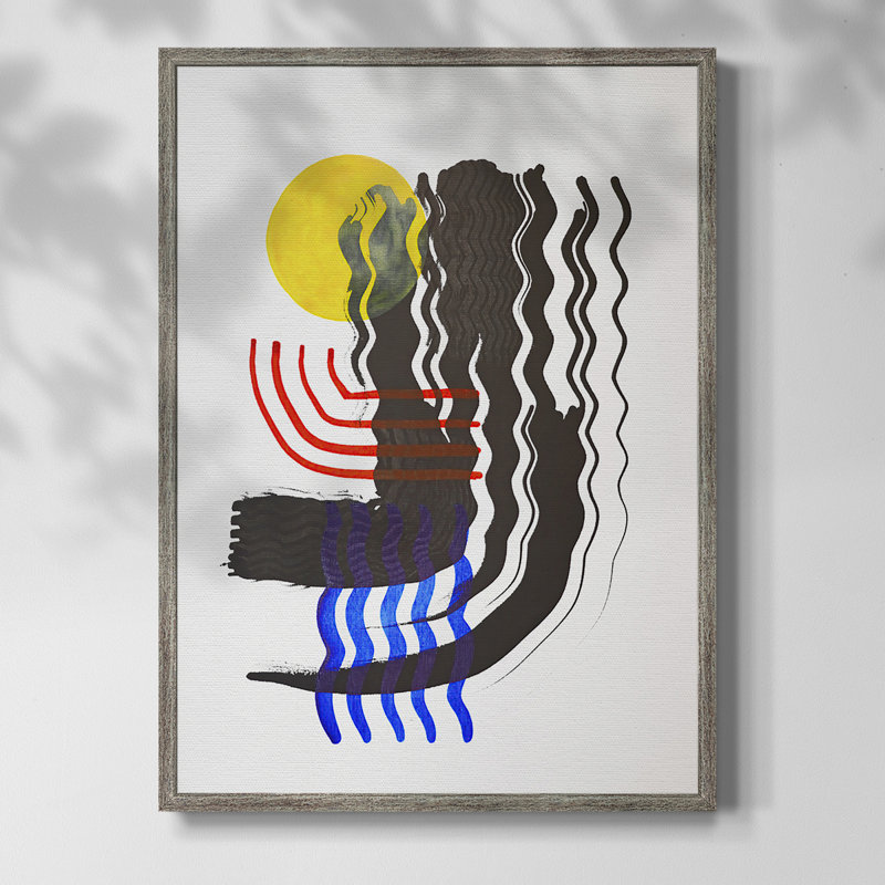 Shifting II Framed Print - Solid Wood, 11" H x 9" W