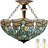 Alicemae Glass Semi Flush Mount