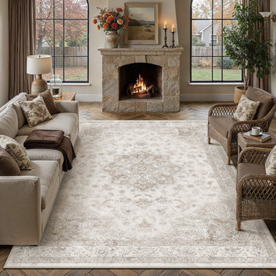 Stella Machine Washable Oriental Area Rug
