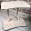 Table d'appoint moderne en forme de C, table basse compacte et alternative au canapé et au salon-598009777-598009788