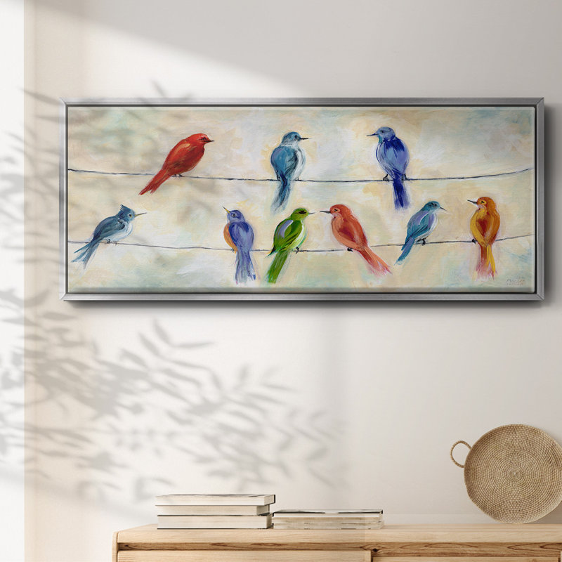 Chatter - toile encadrée, H 12 po x l 30 po