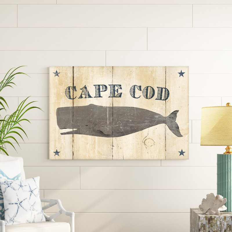 " Cape Cod Whale V2 ", 32" H x 48" W