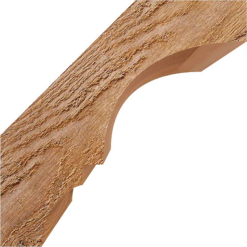 Balboa Knee Brace, Western Red Cedar, Rough, 8" H x 4" W x 8" D