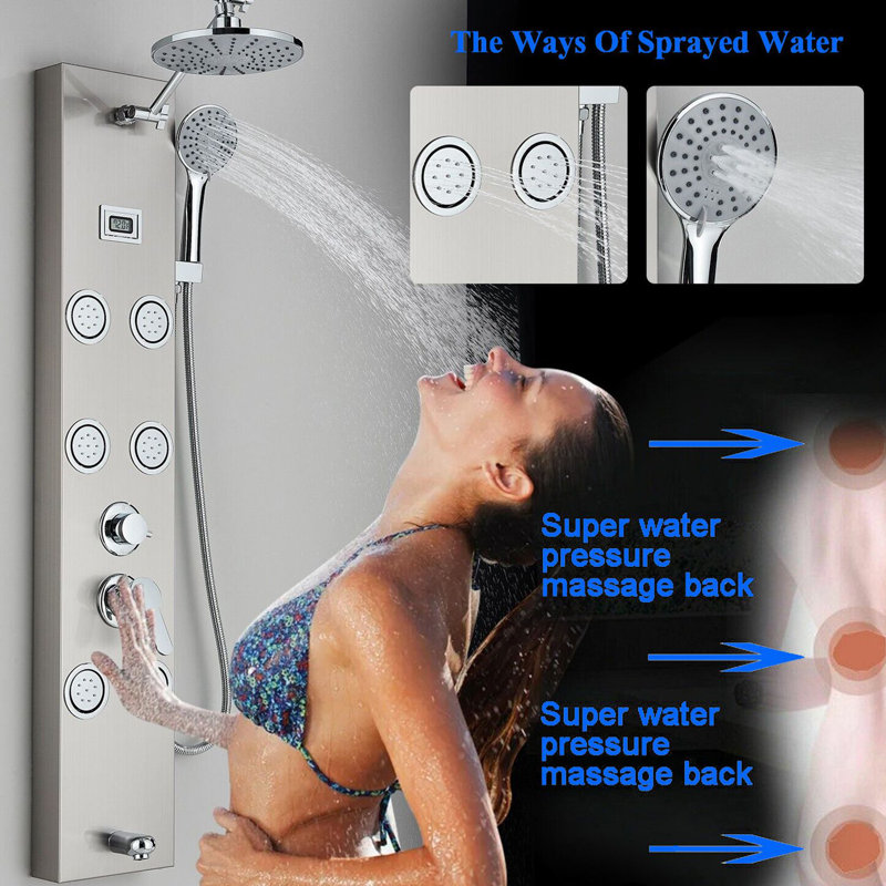 44'' Shower Panel with Fixed Shower Head