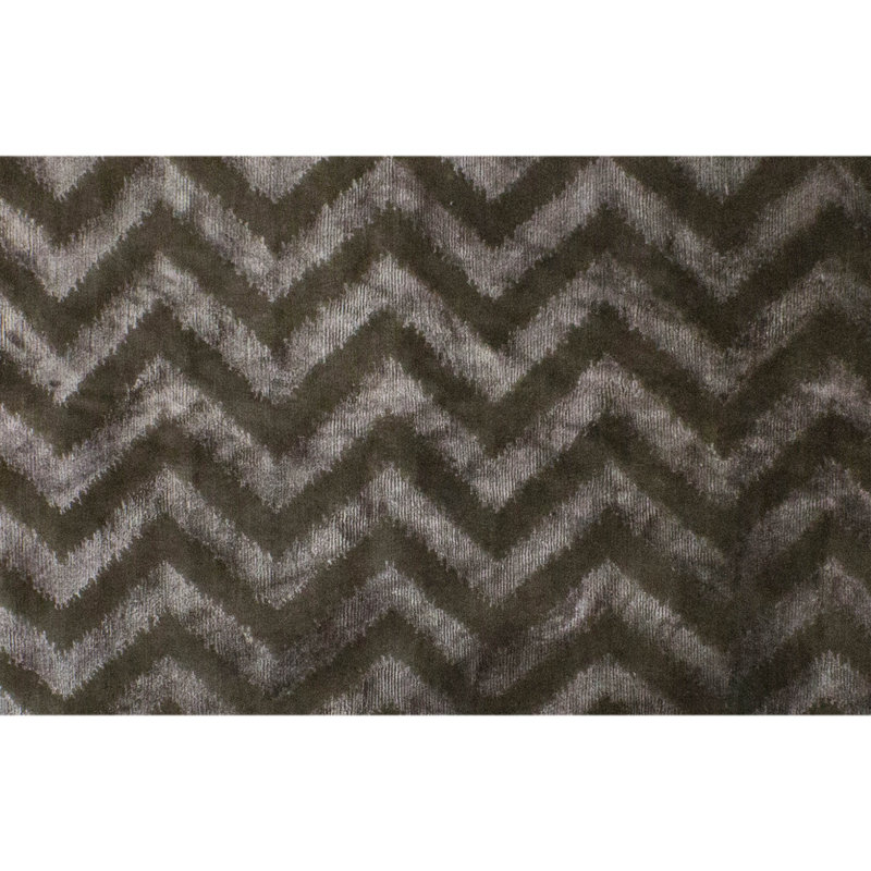 Hand Knotted Area Rug in Seal, Rectangle 6' x 9'